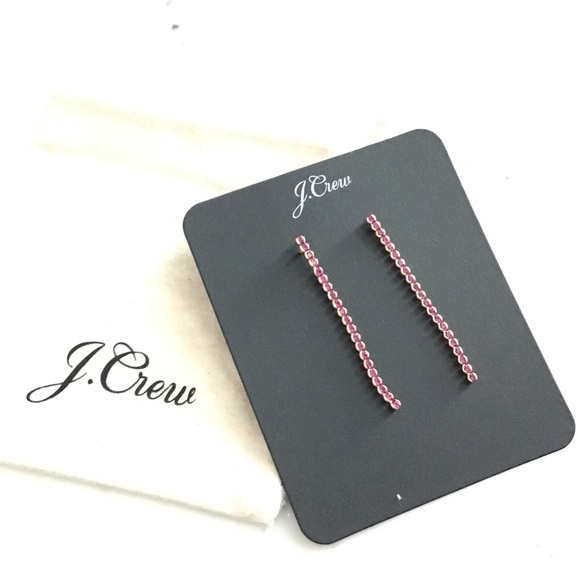 J.Crew Crystal Drop Earrings New With Tag - Picture 4 of 7
